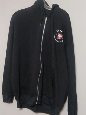 Men's Black Tractor Supply Zip-Up Hoodie